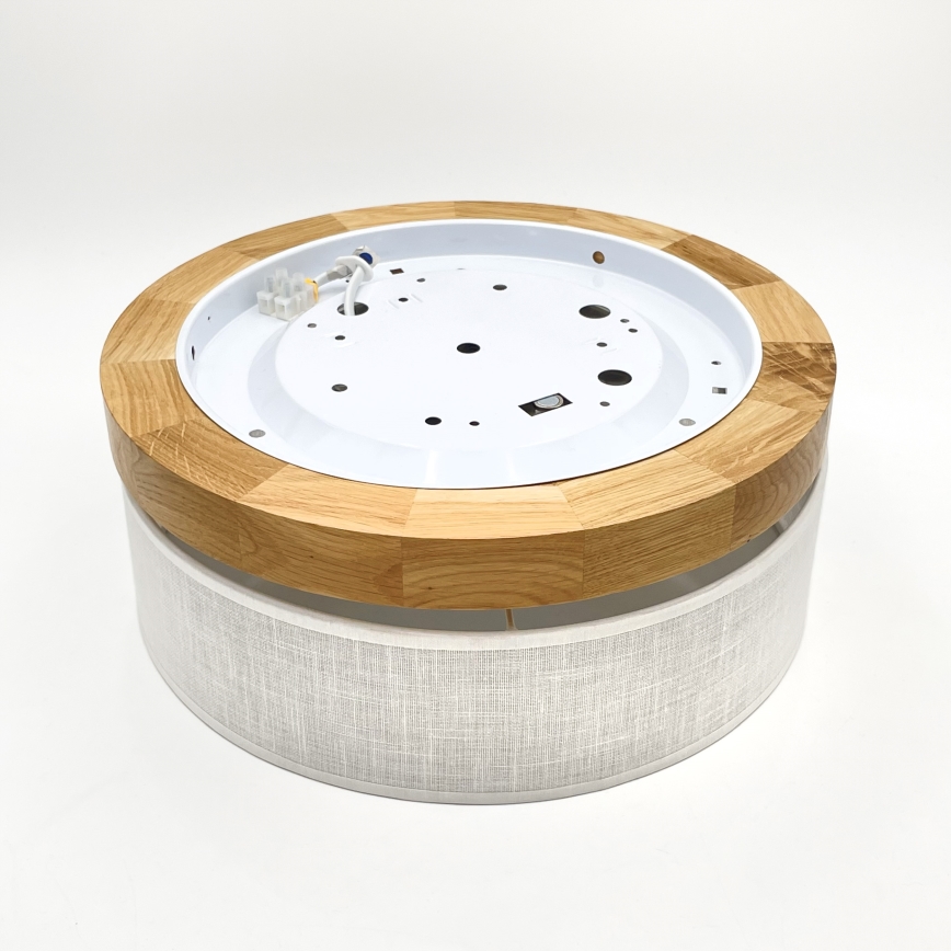 Brilagi - LED Plafondlamp BELLADONNA LED/20W/230V Ø 30 cm wit/eik