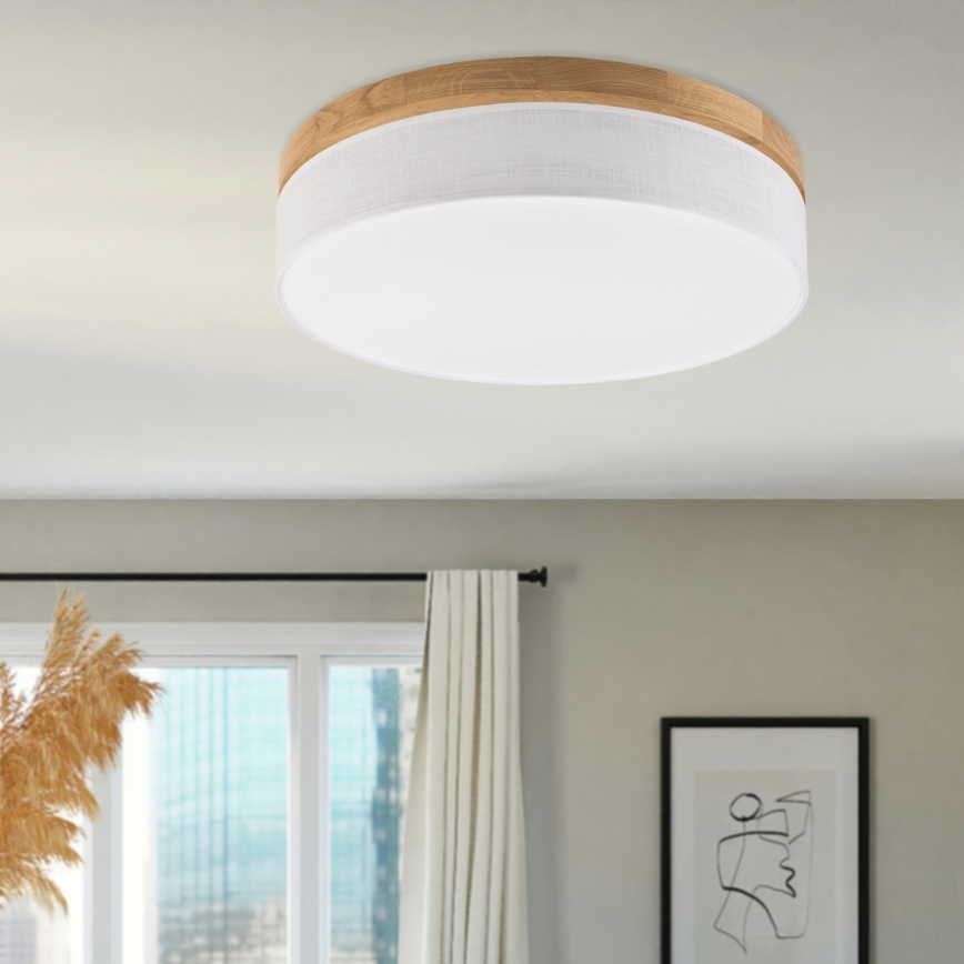 Brilagi - LED Plafondlamp BELLADONNA LED/36W/230V dia. 50 cm wit/eik