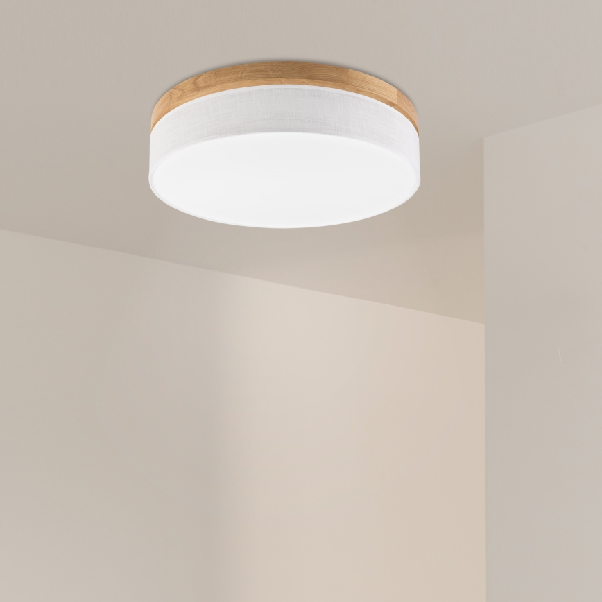 Brilagi - LED Plafondlamp BELLADONNA LED/36W/230V dia. 50 cm wit/eik