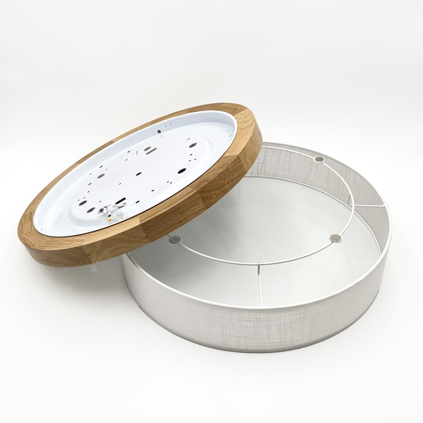 Brilagi - LED Plafondlamp BELLADONNA LED/36W/230V dia. 50 cm wit/eik