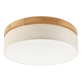 Brilagi - LED Plafondlamp BELLADONNA LED/36W/230V diameter 40 cm crème/eiken