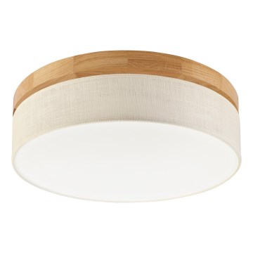 Brilagi - LED Plafondlamp BELLADONNA LED/36W/230V diameter 40 cm crème/eiken