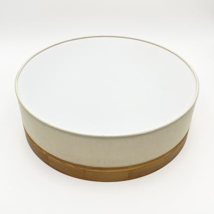 Brilagi - LED Plafondlamp BELLADONNA LED/36W/230V diameter 40 cm crème/eiken