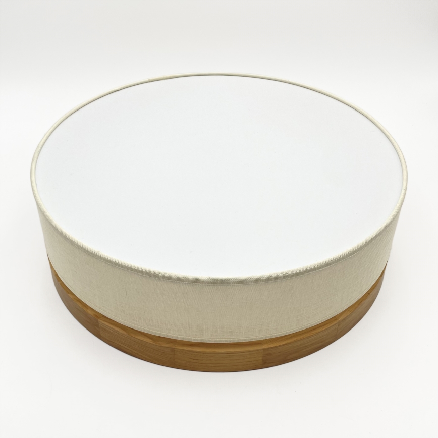 Brilagi - LED Plafondlamp BELLADONNA LED/36W/230V diameter 40 cm crème/eiken