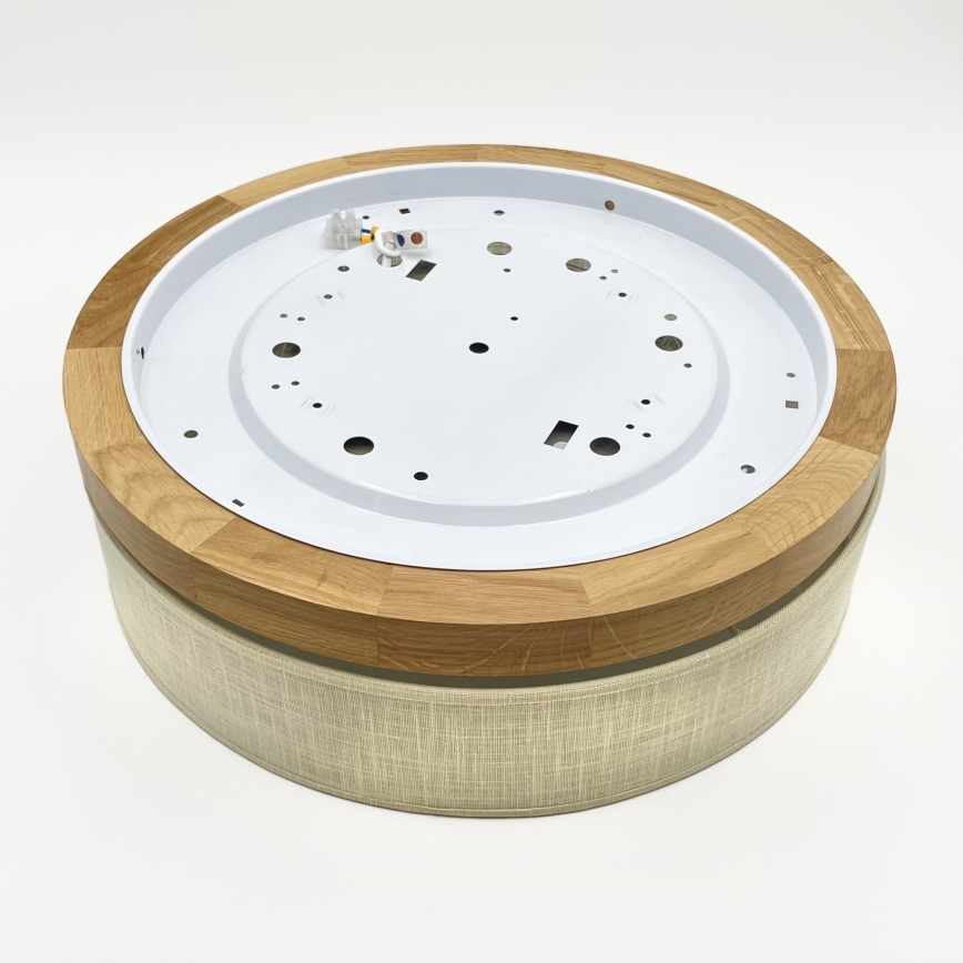 Brilagi - LED Plafondlamp BELLADONNA LED/36W/230V diameter 40 cm crème/eiken
