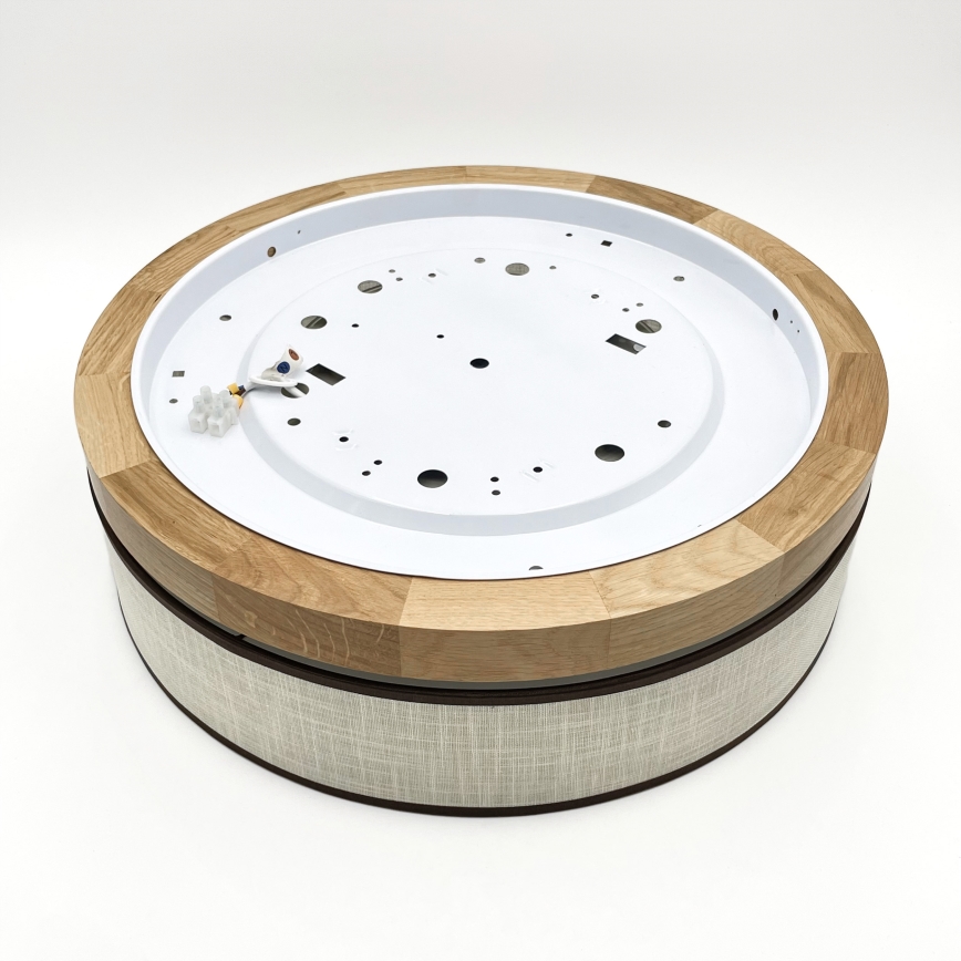 Brilagi - LED plafondlamp BELLADONNA LED/36W/230V Ø 40 cm crème/eiken