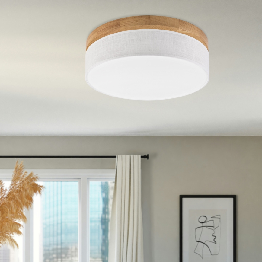 Brilagi - LED Plafondlamp BELLADONNA LED/36W/230V Ø 40 cm wit/eiken