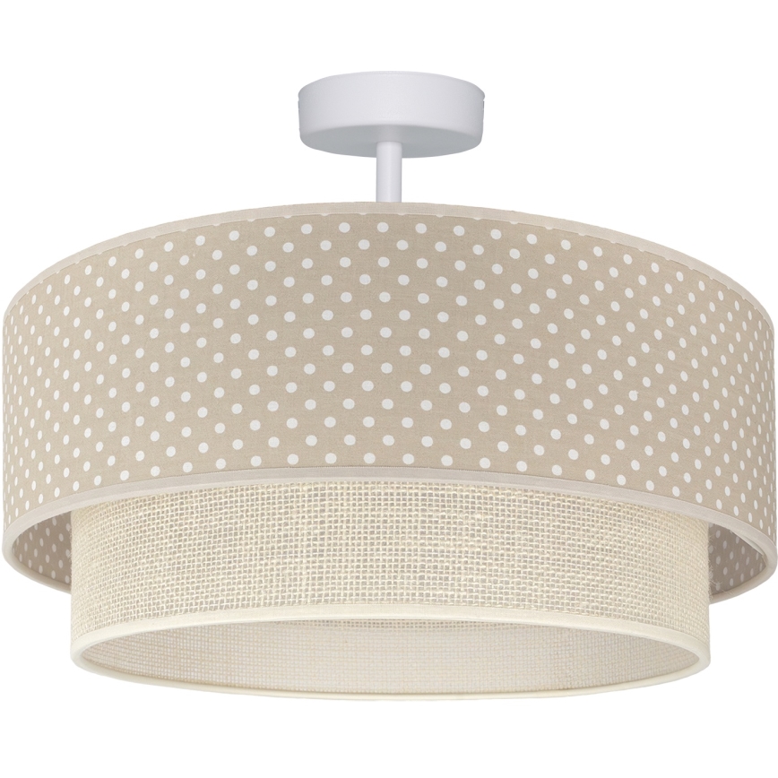 Brilagi - LED opbouwkroonluchter BOHO BOBO 1xE27/10W/230V pr. 40 cm stippen beige/crème