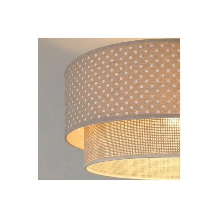 Brilagi - LED opbouwkroonluchter BOHO BOBO 1xE27/10W/230V pr. 40 cm stippen beige/crème