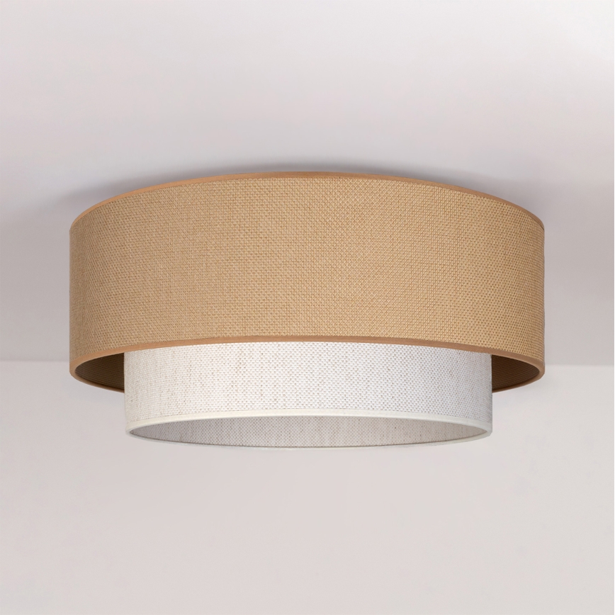 Brilagi - LED plafondlamp BOHO ECO 1xE27/10W/230V Ø 40 cm beige/crème
