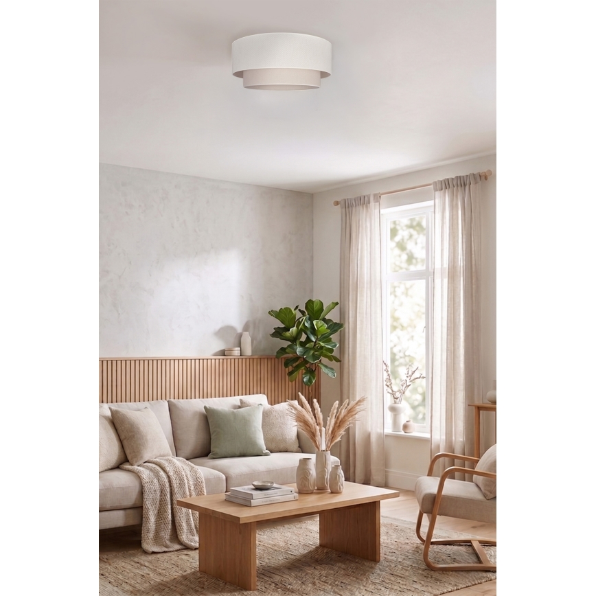 Brilagi - LED plafondlamp BOHO ECO 1xE27/10W/230V Ø 40 cm crème