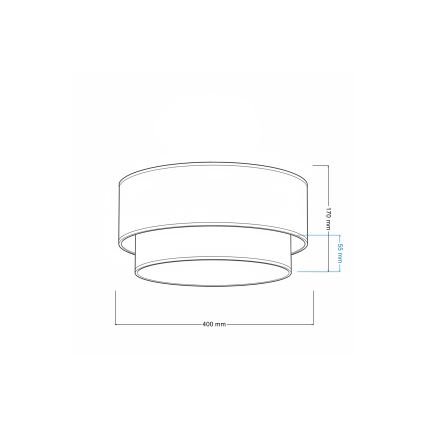Brilagi - LED plafondlamp BOHO ECO 1xE27/10W/230V Ø 40 cm crème