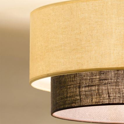 Brilagi - LED-plafondlamp BOHO STYLE 1xE27/15W/230V Ø 40 cm crème/bruin