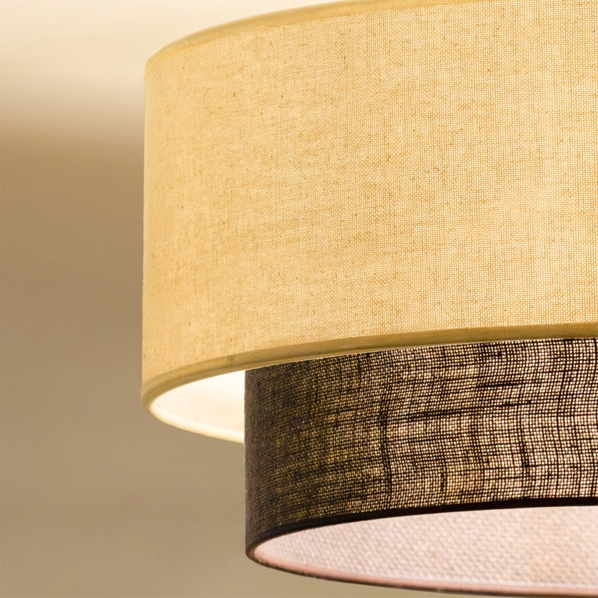 Brilagi - LED-plafondlamp BOHO STYLE 1xE27/15W/230V Ø 40 cm crème/bruin