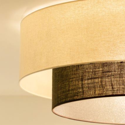 Brilagi - LED plafondlamp BOHO STYLE 3x E27/15W/230V Ø 80 cm crème/bruin