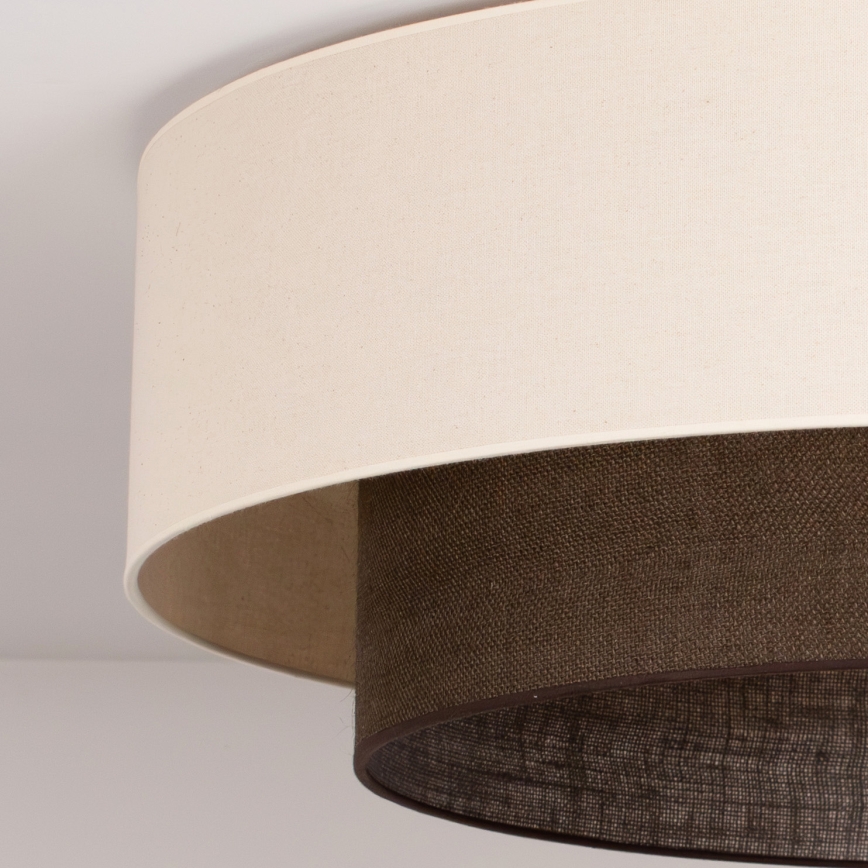 Brilagi - LED plafondlamp BOHO STYLE 3x E27/15W/230V Ø 80 cm crème/bruin