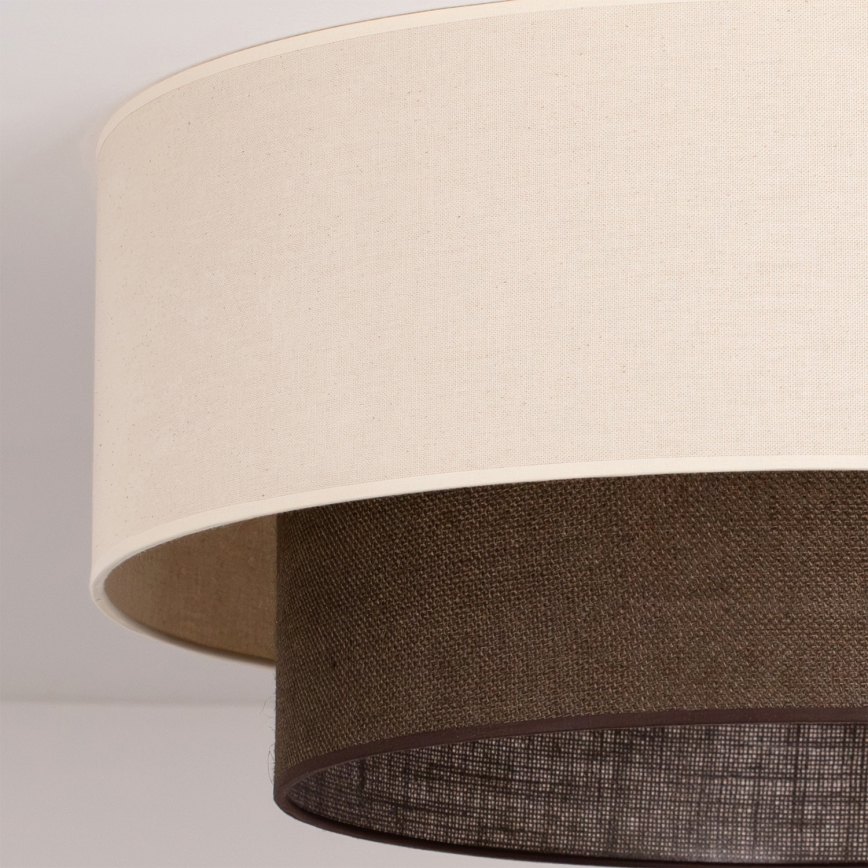 Brilagi - LED plafondlamp BOHO STYLE 3xE27/15W/230V Ø 60 cm crème/bruin