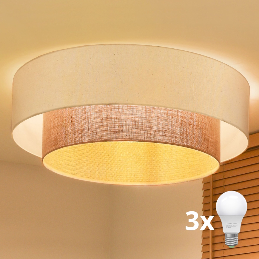 Brilagi - LED plafondlamp BOHO STYLE 3xE27/15W/230V Ø 80 cm