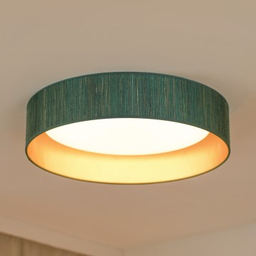 Brilagi - LED Plafondlamp BOSTON ROLLER LED/24W/230V diameter 45 cm stro groen/goud