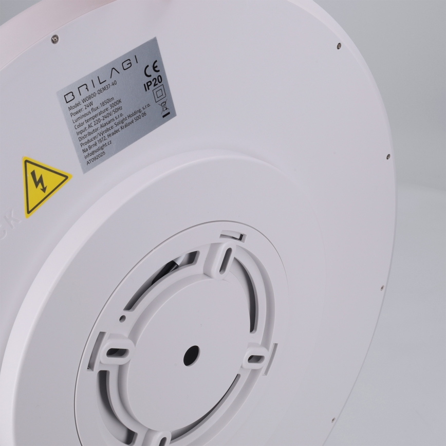 Brilagi - LED plafondlamp CARLOS LED/24W/230V Ø 40 cm wit