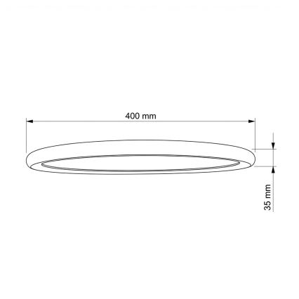 Brilagi - LED plafondlamp CARLOS LED/24W/230V Ø 40 cm wit