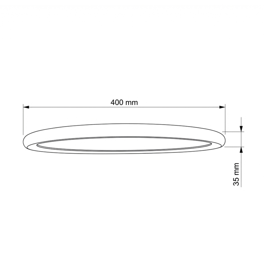 Brilagi - LED plafondlamp CARLOS LED/24W/230V Ø 40 cm wit