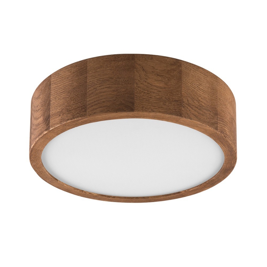 Brilagi - LED plafondlamp CARVALHO 1xE27/15W/230V eik/kers Ø 27 cm
