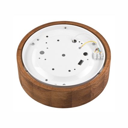 Brilagi - LED plafondlamp CARVALHO 1xE27/15W/230V eik/kers Ø 27 cm