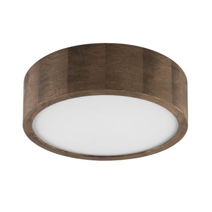Brilagi - LED plafondlamp CARVALHO 1xE27/15W/230V eiken notenhout Ø 27 cm
