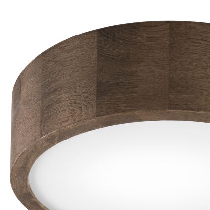 Brilagi - LED plafondlamp CARVALHO 1xE27/15W/230V eiken notenhout Ø 27 cm
