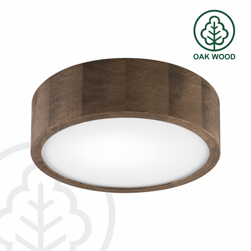 Brilagi - LED Plafondlamp CARVALHO 1xE27/60W/230V eiken diameter 27 cm