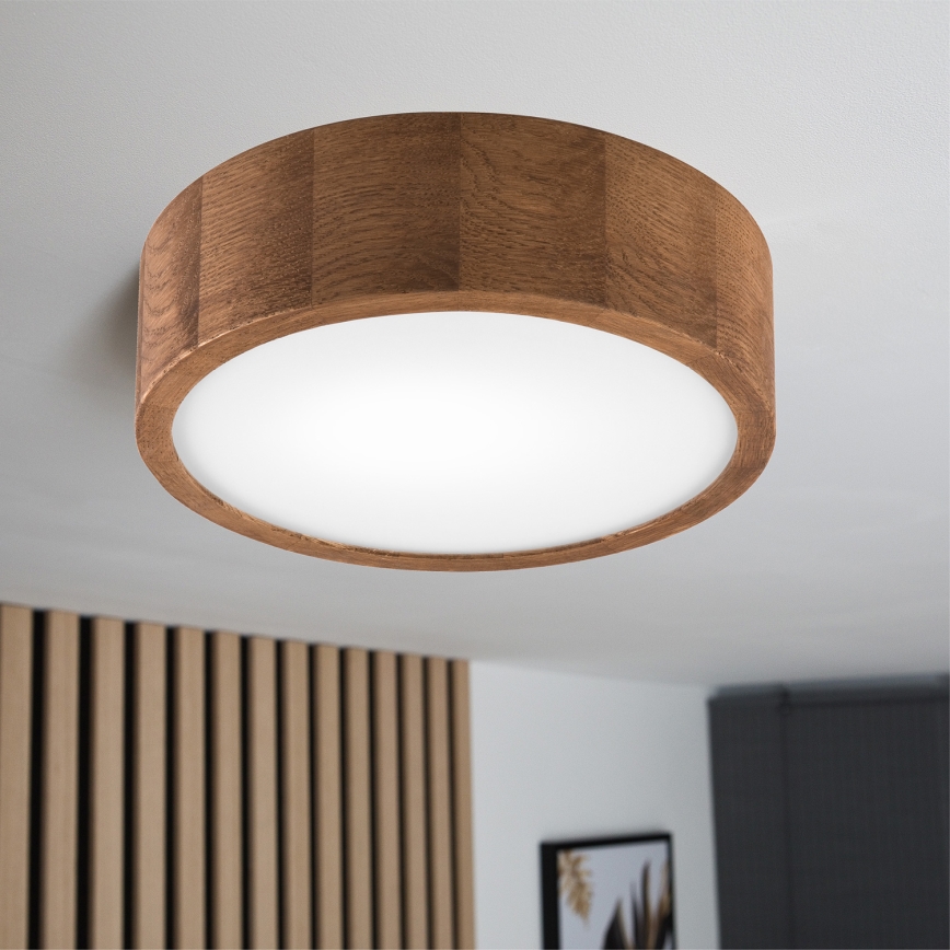 Brilagi - LED Plafondlamp CARVALHO 1xE27/60W/230V eiken kers diameter 27 cm
