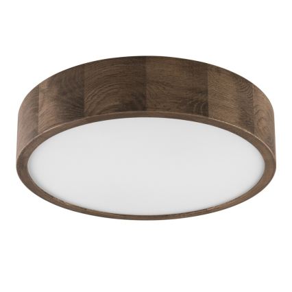 Brilagi - LED plafondlamp CARVALHO 2x E27/15W/230V eiken-walnoot Ø 37 cm