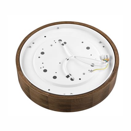 Brilagi - LED plafondlamp CARVALHO 2x E27/15W/230V eiken-walnoot Ø 37 cm
