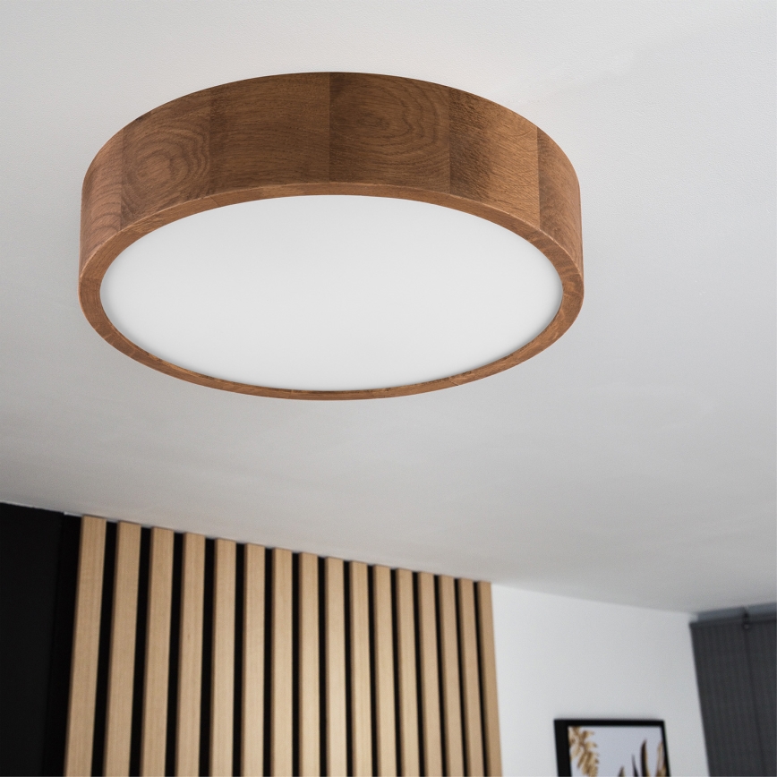 Brilagi - LED plafondlamp CARVALHO 2xE27/15W/230V eiken/kersen Ø 37 cm