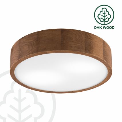 Brilagi - LED plafondlamp CARVALHO 2xE27/15W/230V eiken/kersen Ø 37 cm