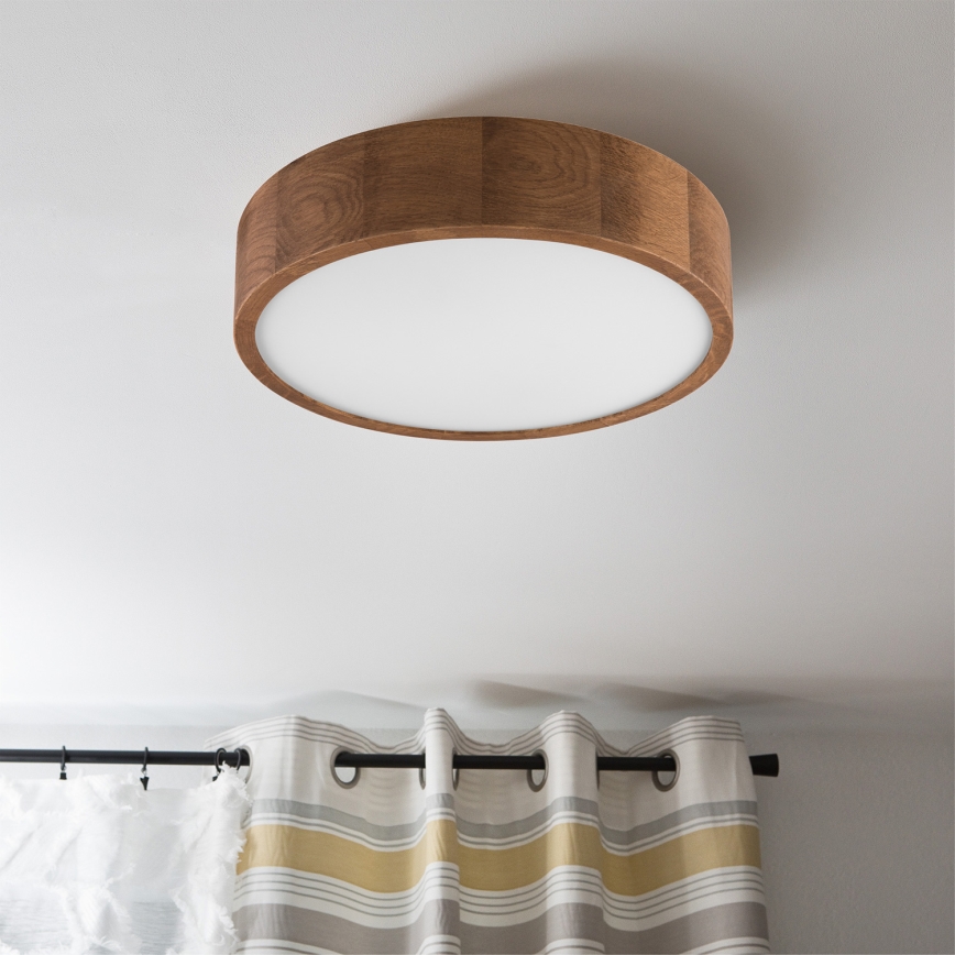 Brilagi - LED Plafondlamp CARVALHO 2xE27/60W/230V eiken kers diameter 37 cm