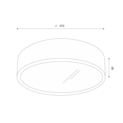 Brilagi - LED Plafondlamp CARVALHO 2xE27/60W/230V eiken kers diameter 37 cm