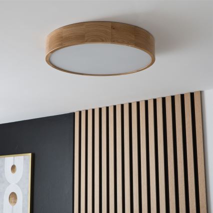 Brilagi - LED-plafondlamp CARVALHO 3xE27/15W/230V eiken Ø 47,5 cm