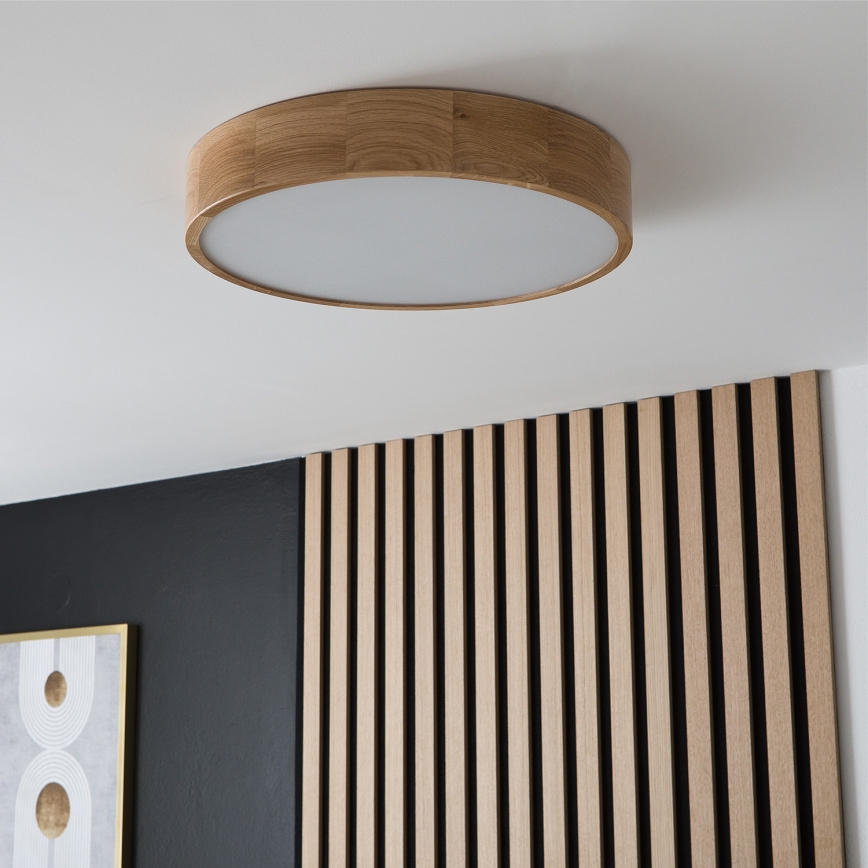 Brilagi - LED-plafondlamp CARVALHO 3xE27/15W/230V eiken Ø 47,5 cm