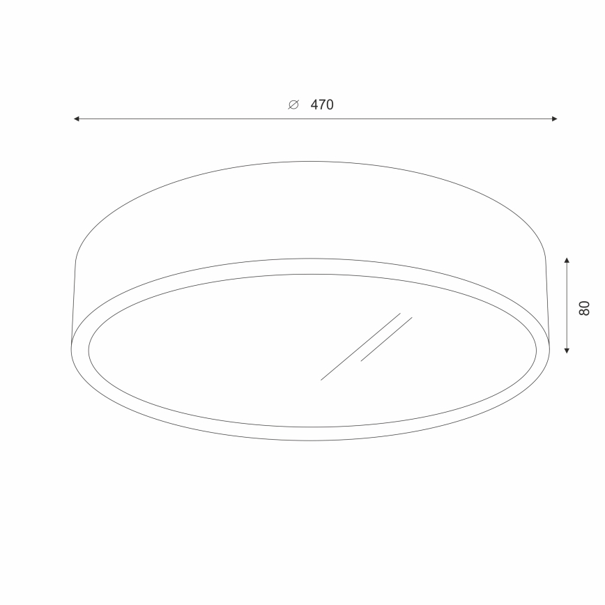 Brilagi - LED Plafondlamp CARVALHO 3xE27/60W/230V eiken diameter 47 cm