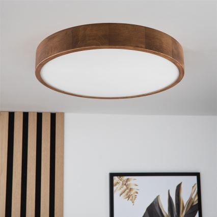 Brilagi - LED Plafondlamp CARVALHO 3xE27/60W/230V eiken kers diameter 47 cm