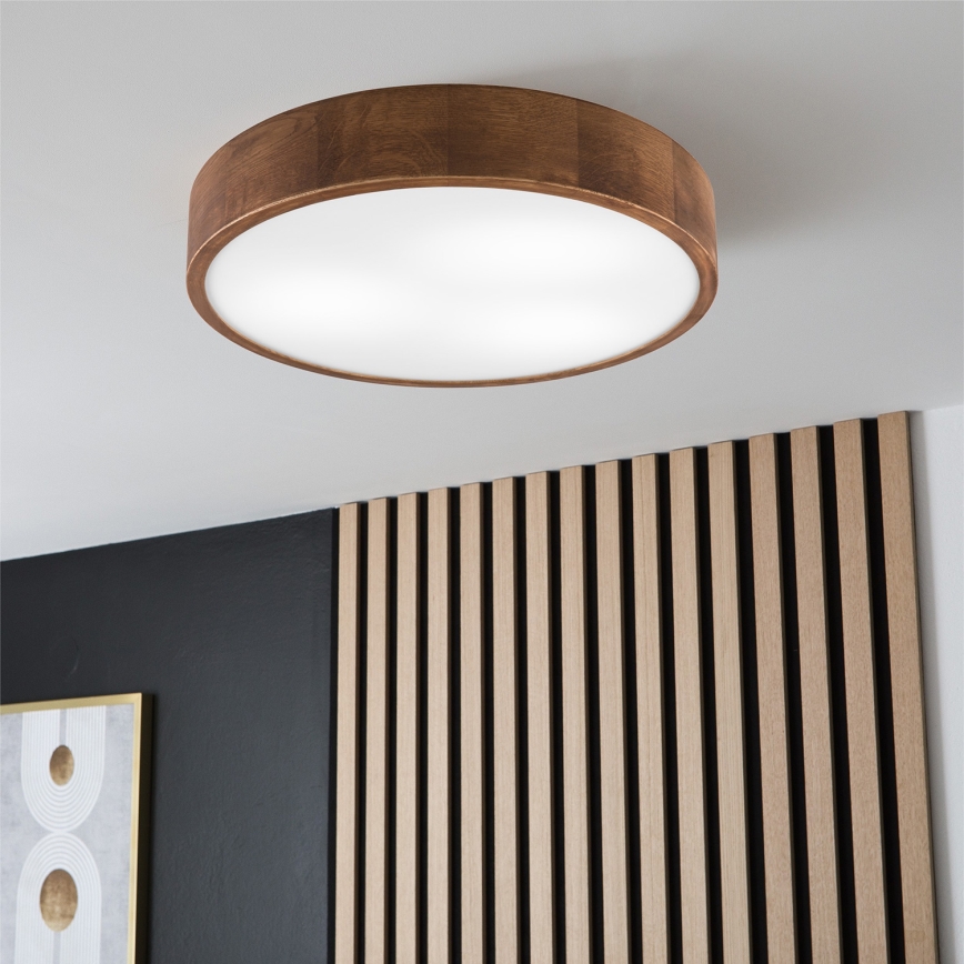 Brilagi - LED Plafondlamp CARVALHO 3xE27/60W/230V eiken kers Ø 47 cm