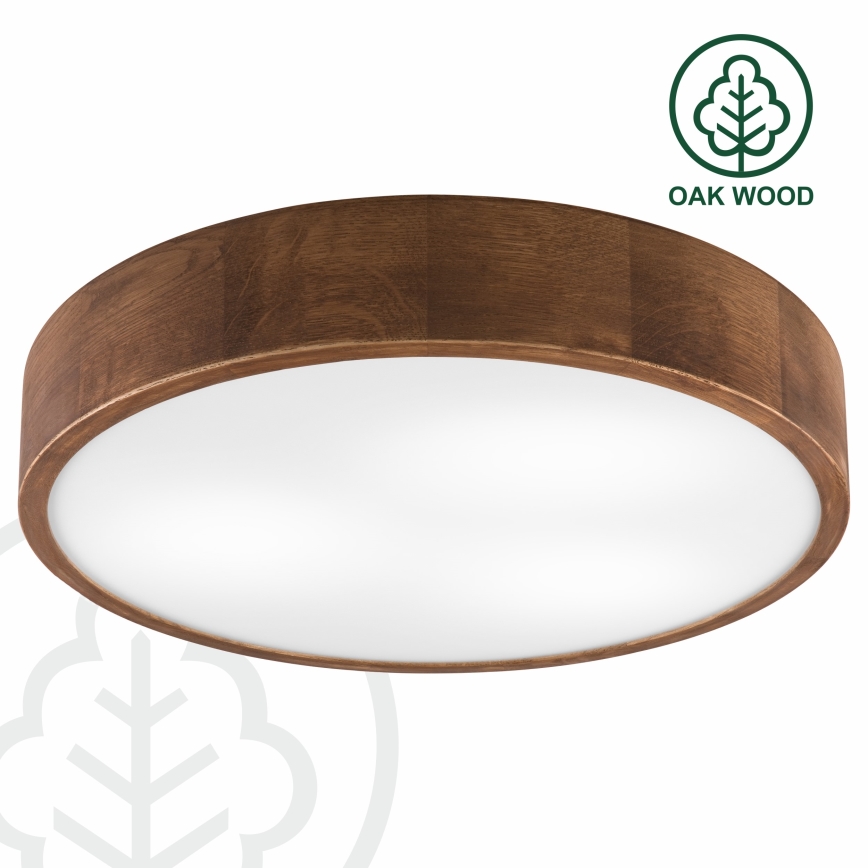 Brilagi - LED Plafondlamp CARVALHO 3xE27/60W/230V eiken kers Ø 47 cm