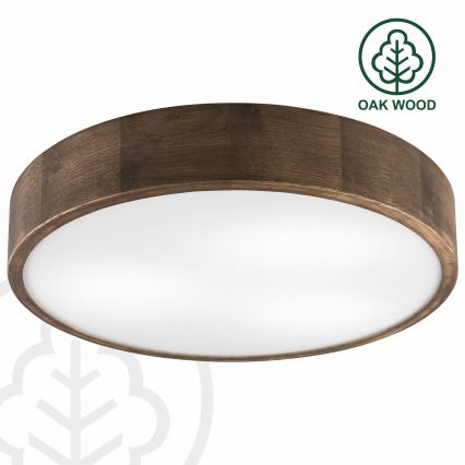 Brilagi - LED Plafondlamp CARVALHO 3xE27/60W/230V eiken walnoot pr. 47 cm