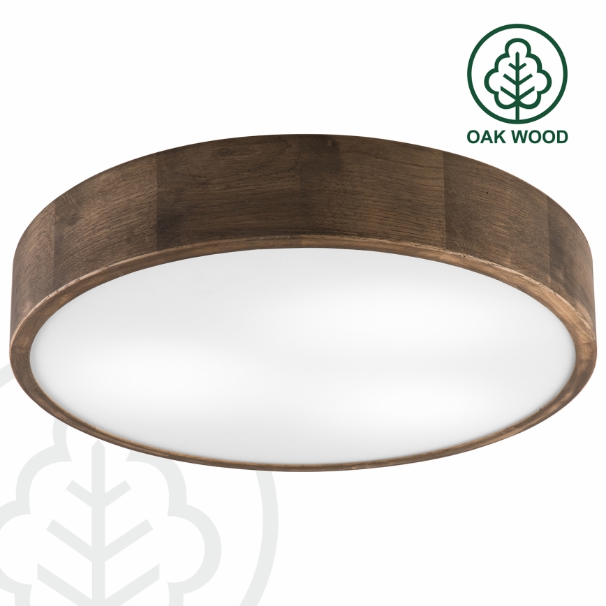Brilagi - LED Plafondlamp CARVALHO 3xE27/60W/230V eiken walnoot pr. 47 cm