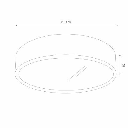 Brilagi - LED Plafondlamp CARVALHO 3xE27/60W/230V eiken walnoot pr. 47 cm