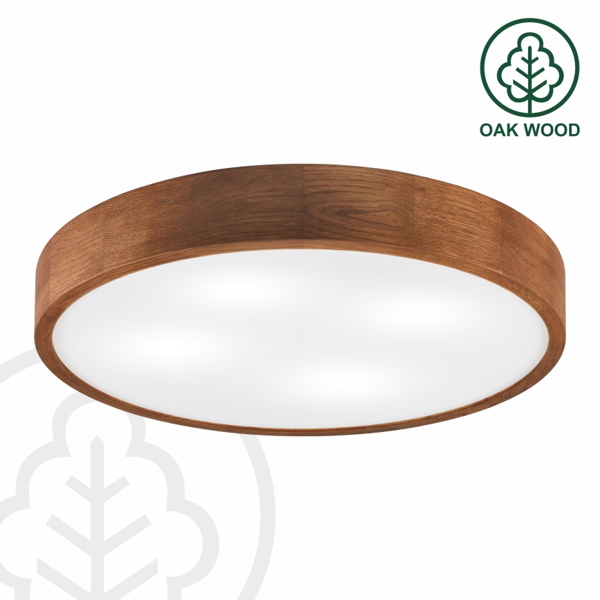 Brilagi - LED Plafondlamp CARVALHO 4xE27/60W/230V eik kers pr. 57,5 cm