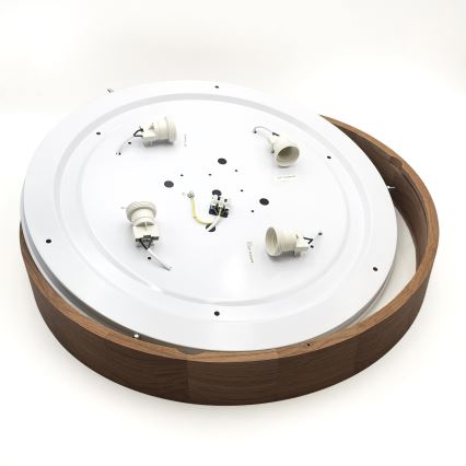 Brilagi - LED Plafondlamp CARVALHO 4xE27/60W/230V eik kers pr. 57,5 cm