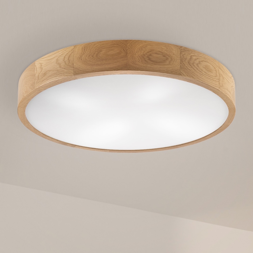 Brilagi - LED Plafondlamp CARVALHO 4xE27/60W/230V eik ø 57,5 cm